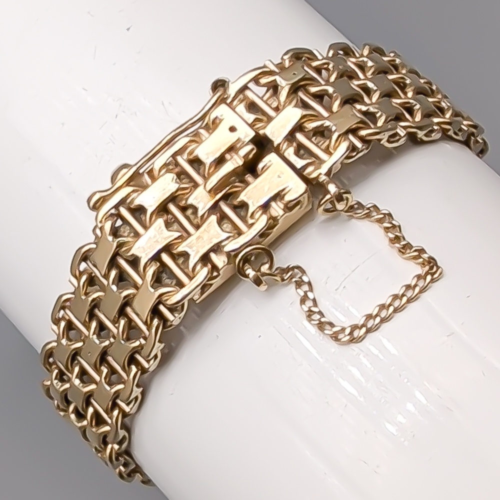 19cm X-Länk med Stav i Guld 18K 30.14g - Bild 2