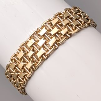 19cm X-Länk med Stav i Guld 18K 30.14g