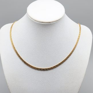 44.5cm Doserad Pansarlänk i Guld 18K 13.3g