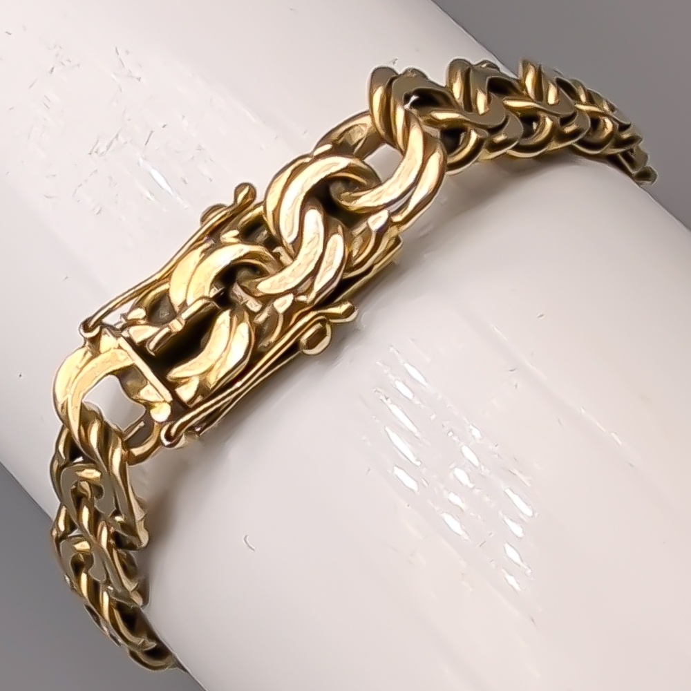 20.5cm Bismarcklänk i Guld 18K 21g - Bild 2