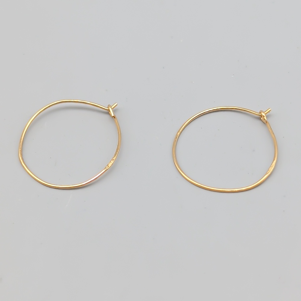 Creoler i Guld 18K 0.37g 17mm