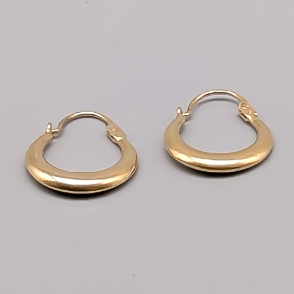Creoler i Guld 18K 1.35g 21mm - Bild 2