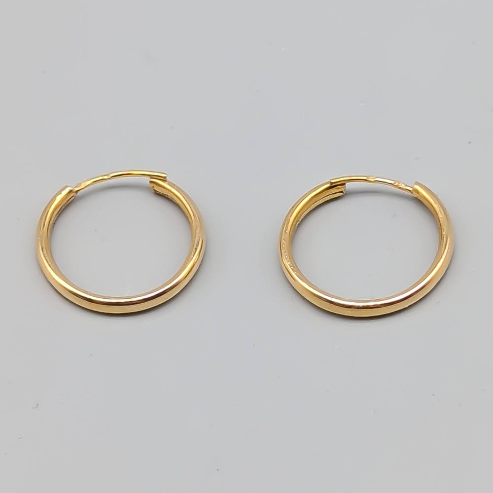 Creoler i Guld 18K 1.34g 19mm