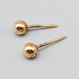 Örhängen i Guld 18K 0.25g 4mm