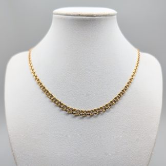 46.5cm Doserad Bismarcklänk i Guld 18K 10.43g