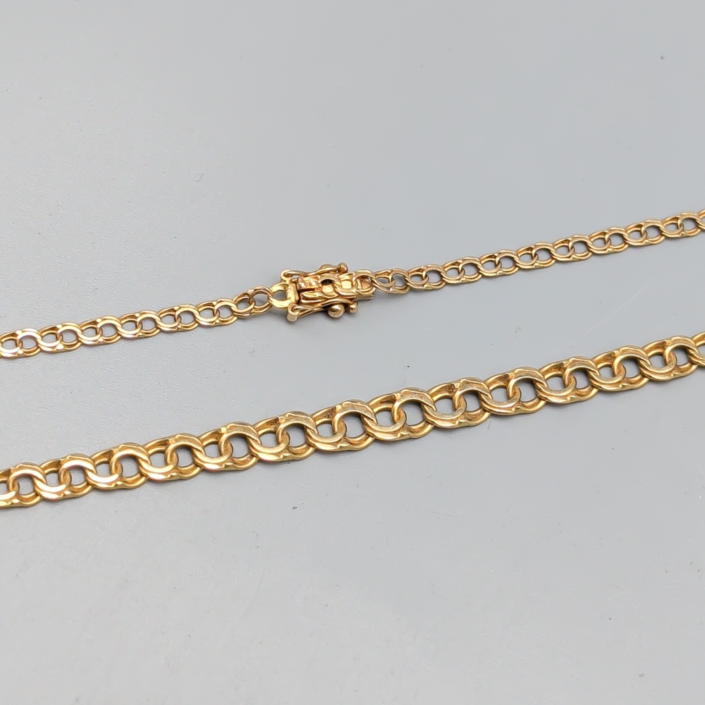 46.5cm Doserad Bismarcklänk i Guld 18K 10.43g - Bild 2