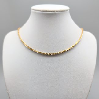 42cm Halsband i Flerfärgat Guld 18K 12.32g