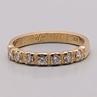 Alliansring i Guld med Diamanter 18K 2.95g 16.75mm