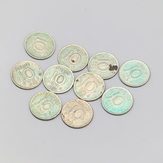 10 st 10 öre Sverige 1950-1962 S400 14.35g 15mm