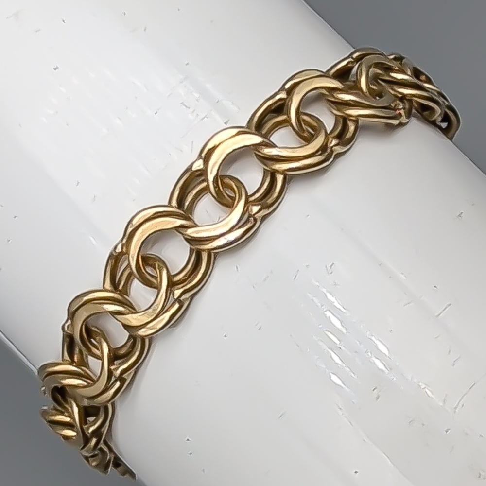 21cm Bismarcklänk i Guld 18K 17.45g