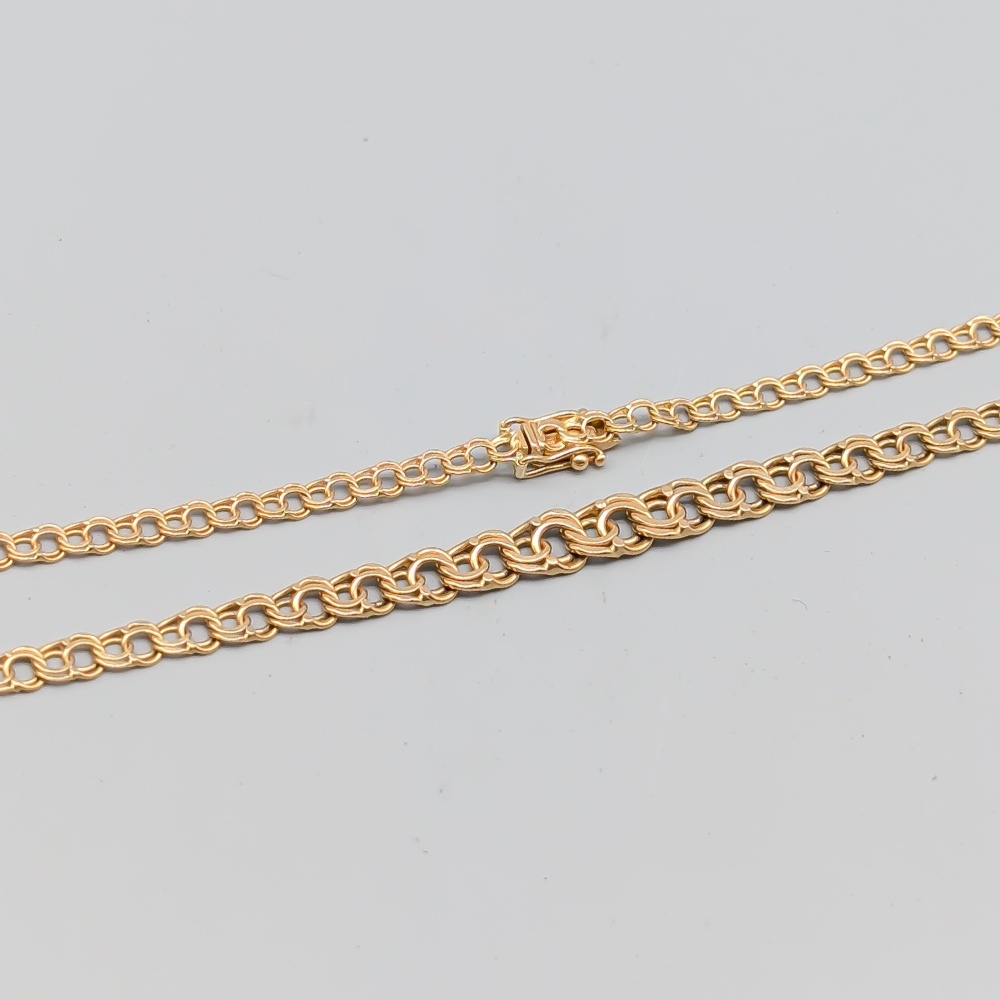 40.5cm Doserad Joáns Bismarcklänk i Guld 18K 10.24g - Bild 2