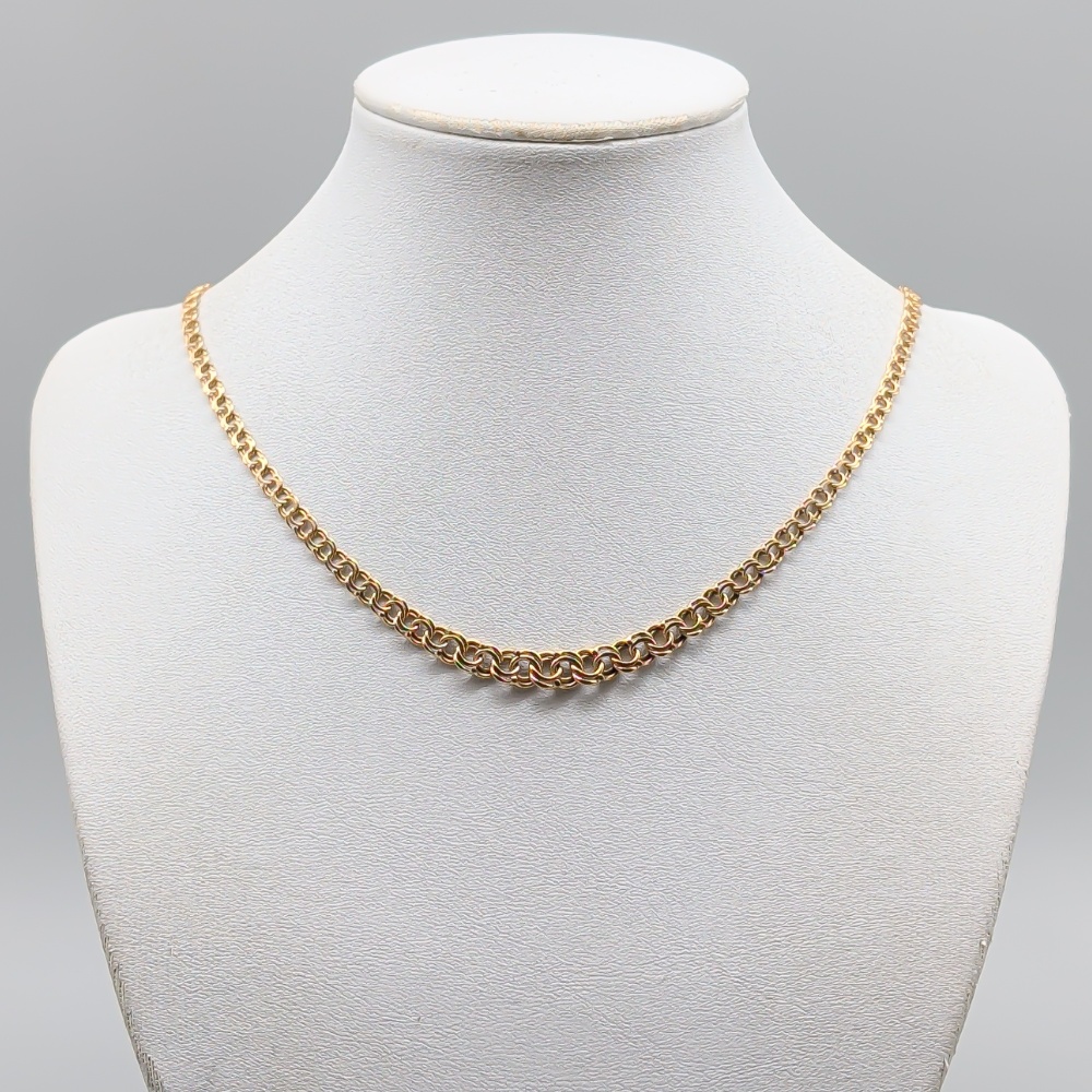 40.5cm Doserad Joáns Bismarcklänk i Guld 18K 10.24g