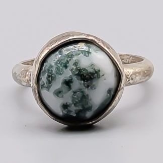 Ring i Silver med Sten S830 4.73g 17.75mm