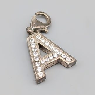 Thomas Sabo Berlock i Silver Bokstaven A med Vita Stenar S925 1.93g 25mm