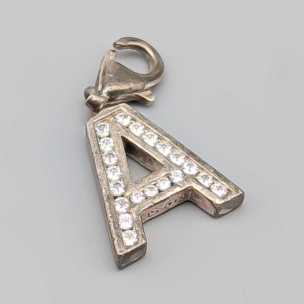 Thomas Sabo Berlock i Silver Bokstaven A med Vita Stenar S925 1.93g 25mm