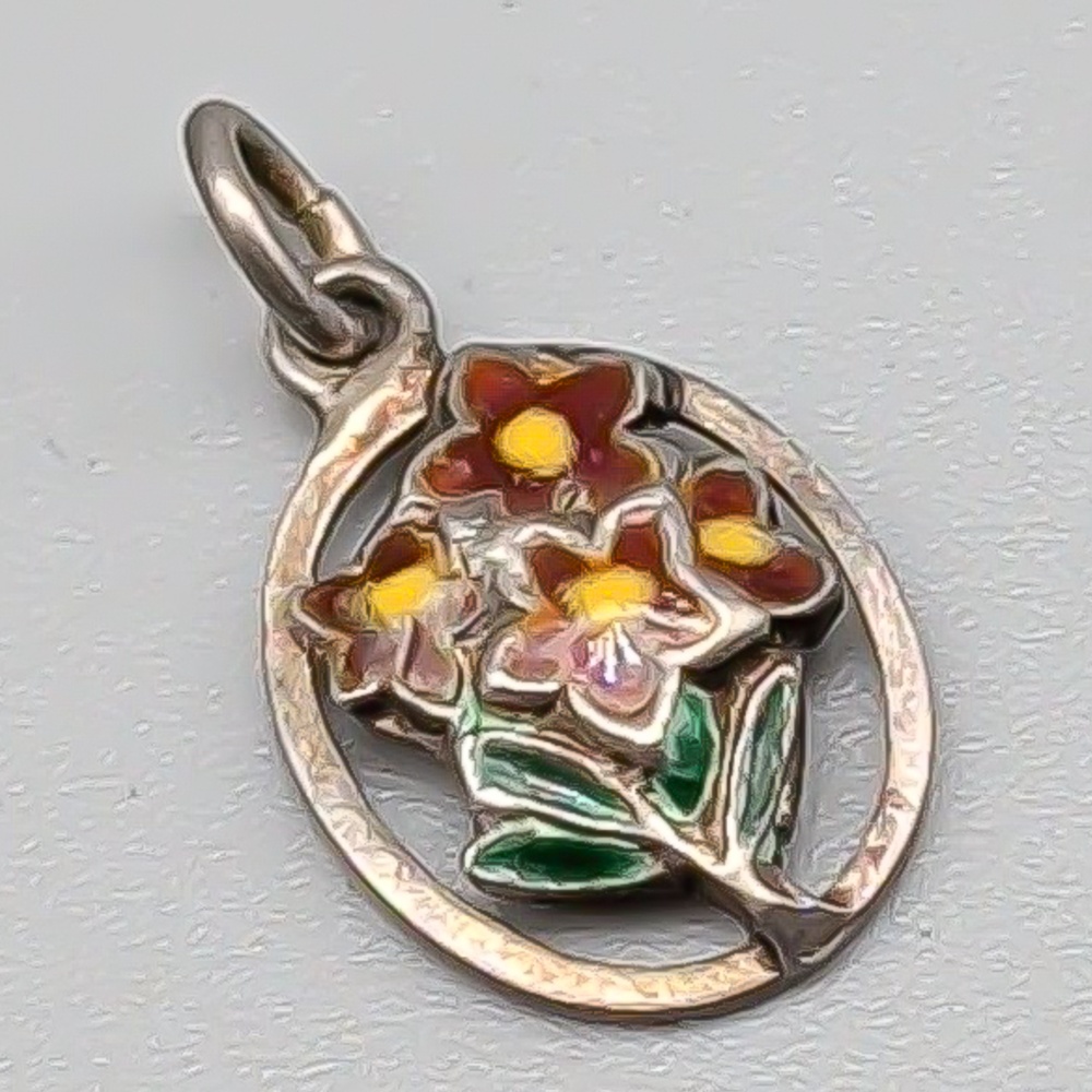 Hänge i Silver med Bukett S830 0.72g 13mm