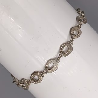 16.5cm Armband i Silver Hästsko S925 3.14g