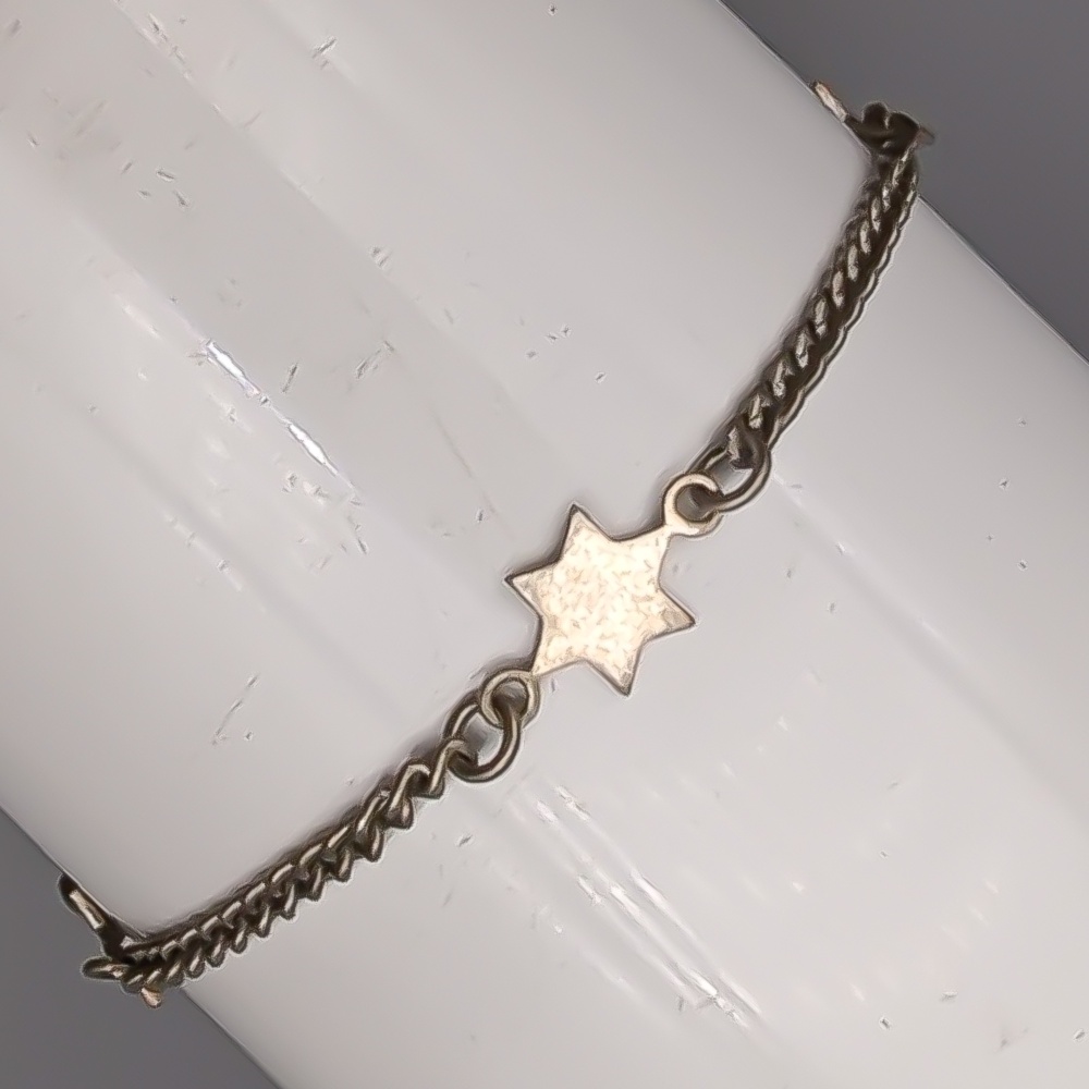 16.5cm Armband i Silver Stjärnor S925 1.98g
