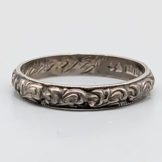 Mönstrad ring i Silver S830 2.35g 19mm