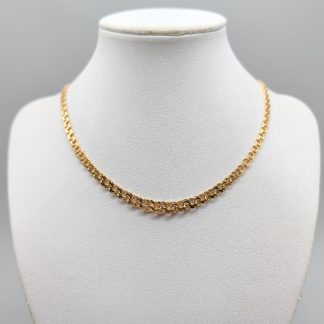45cm Doserad Bismarcklänk i Guld 18K 16.72g