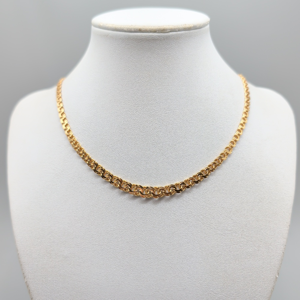 45cm Doserad Bismarcklänk i Guld 18K 16.72g