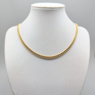 46cm Svedbom Pansarlänk i Guld 18K 13.85g