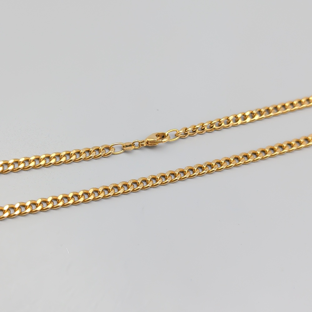 46cm Svedbom Pansarlänk i Guld 18K 13.85g - Bild 2