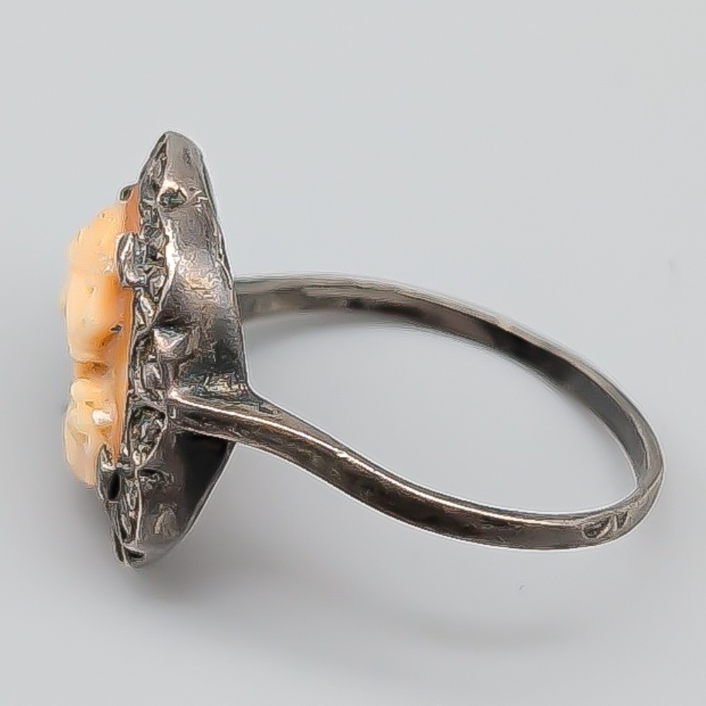 Ring i Silver med Kamé S830 2.78g 17.5mm - Bild 2
