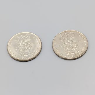 2 st 2 kr Sverige 1964 S400 28.27g 32mm