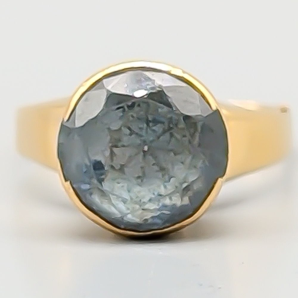 Ring i Guld med Blå Sten 18K 2.78g 16.75mm - Bild 3