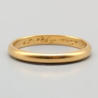Slät ring i Guld 18K 2.37g 17.25mm