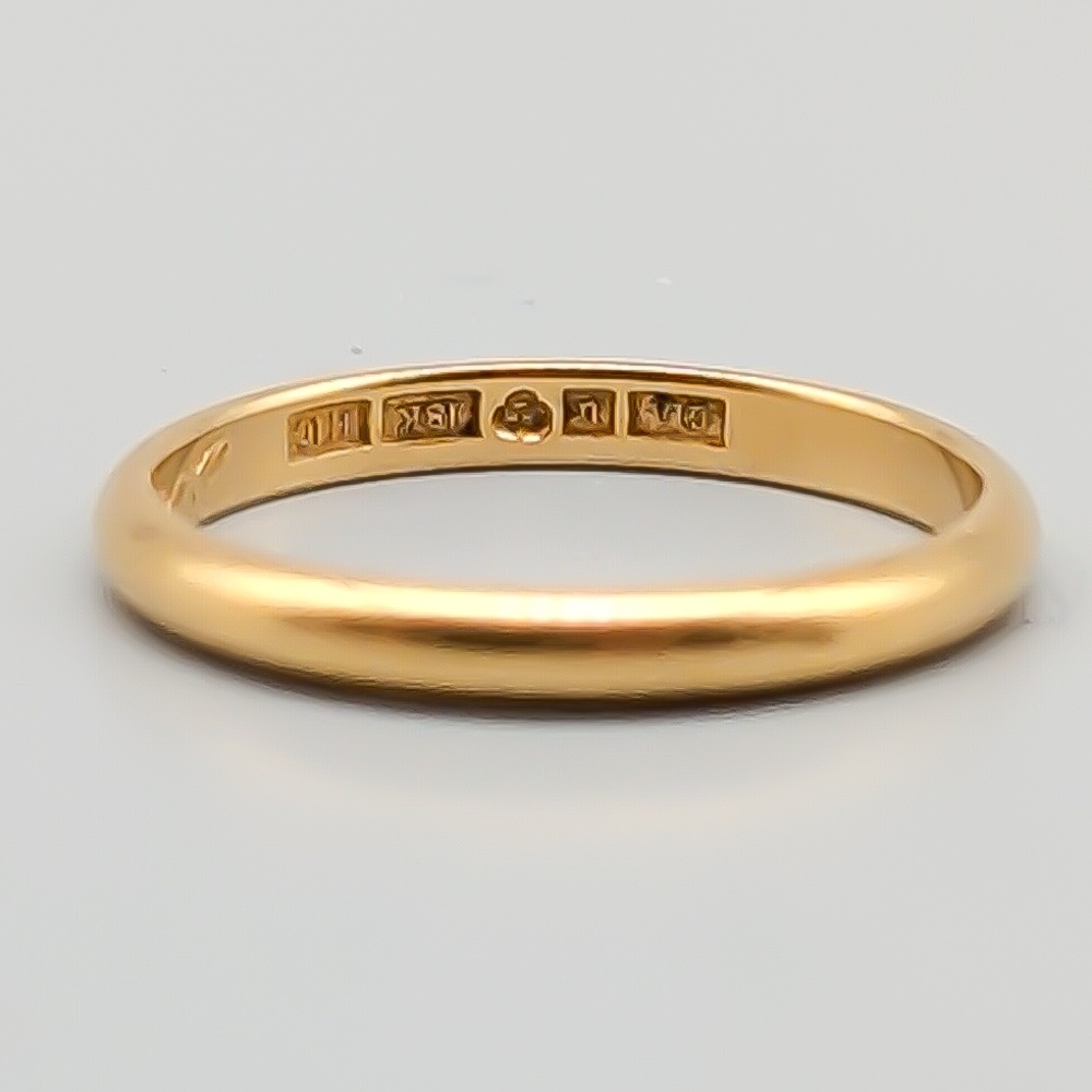 Slät ring i Guld 18K 2.77g 18.5mm