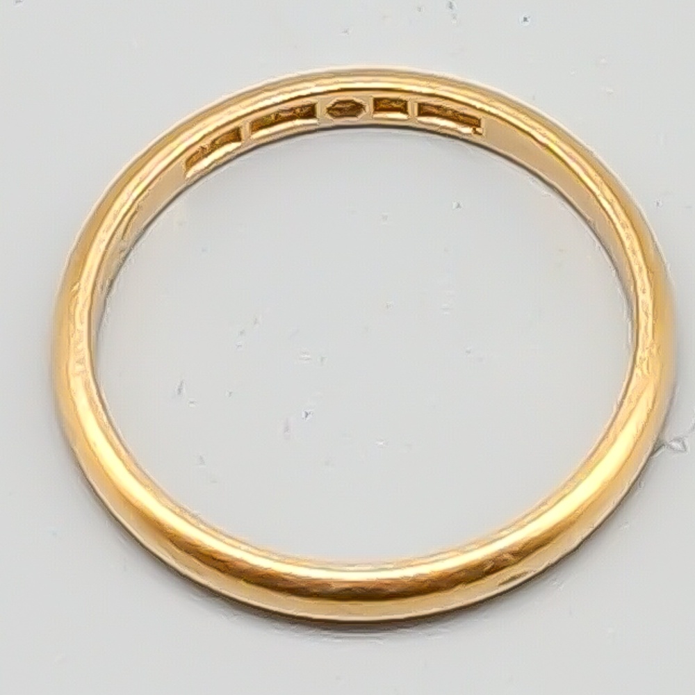 Slät ring i Guld 18K 2.77g 18.5mm - Bild 2