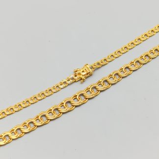 42cm Doserad Bismarcklänk i Guld 18K 12.46g