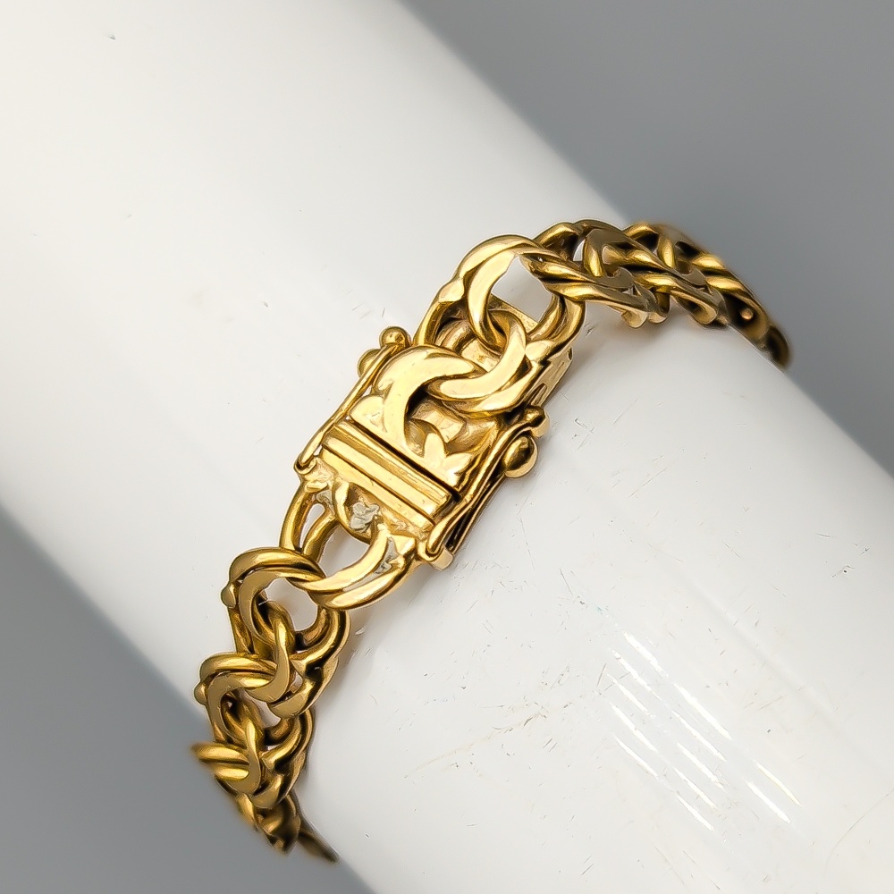21cm Bismarcklänk i Guld 18K 19.77g - Bild 2