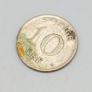 1 st 10 öre Sverige 1938 S400 1.36g 15mm