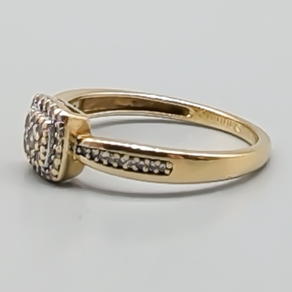 Diamantring i Guld 18K 2.23g 16mm - Bild 2