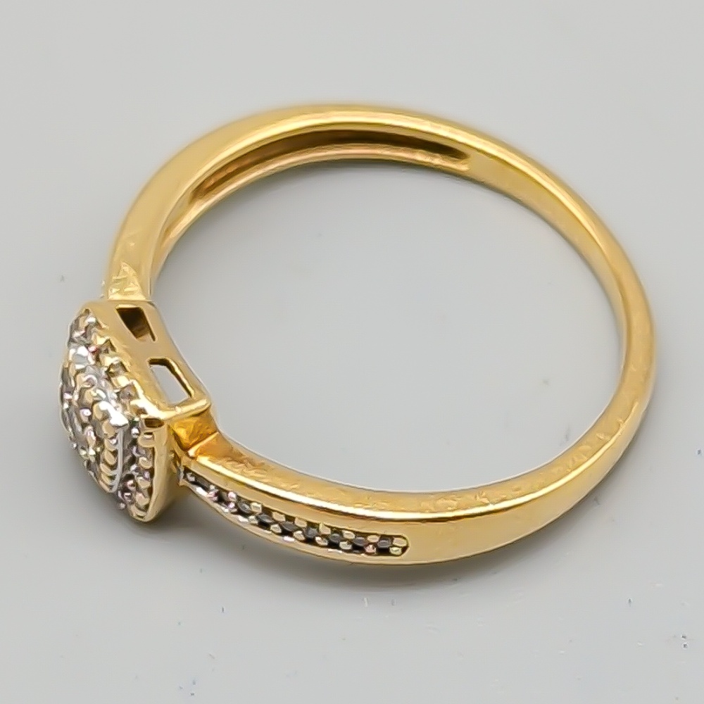 Diamantring i Guld 18K 2.23g 16mm - Bild 3