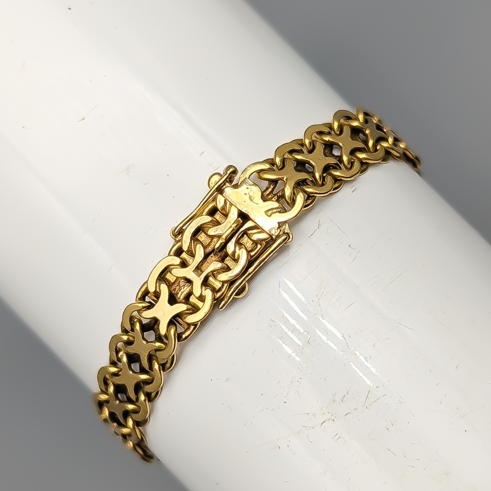 18cm X-Länk i Guld 18K 11.87g - Bild 2
