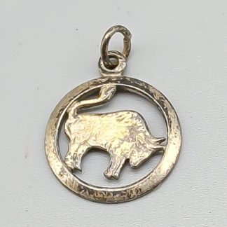 Hänge i Silver Stjärntecken Oxen S925 0.95g 17mm