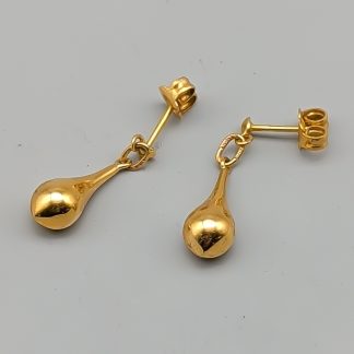 Örhängen i Guld Droppar 18K 1.82g 23mm