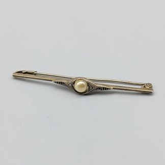 Brosch i Silver med Fauxpärla S830 3.5g 68mm