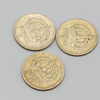 3 st 10 öre Sverige 1942-50 S400 4.24g 15mm