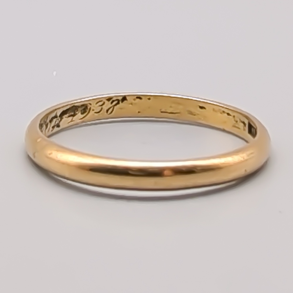 Slät ring i Guld 20K 3.78g 21mm