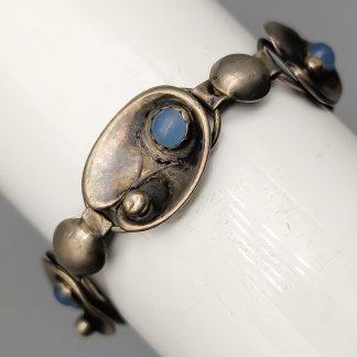15cm Armband i Silver med Blå Stenar S830 12.75g