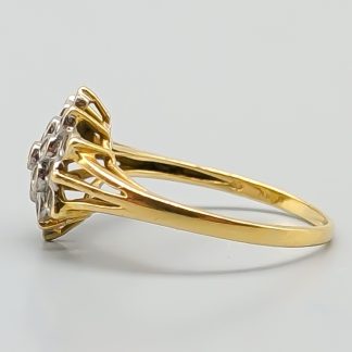 Diamantring i Flerfärgat Guld 18K 2.79g 18mm
