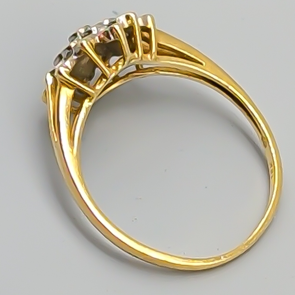 Diamantring i Flerfärgat Guld 18K 2.79g 18mm - Bild 3