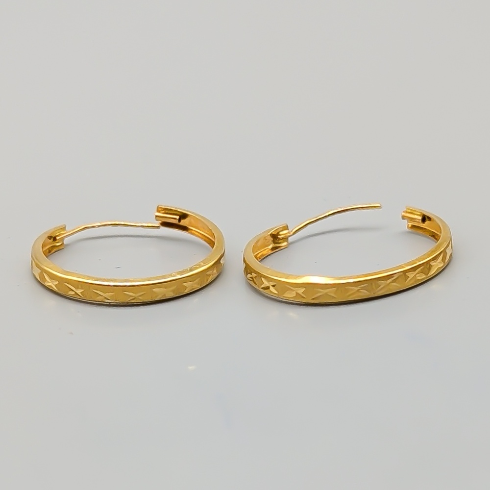 Creoler i Guld 18K 1.02g 21mm