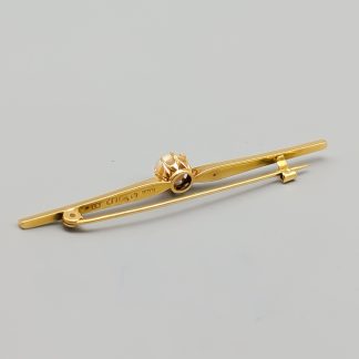 Brosch i Guld med Odlad Pärla 18K 2.11g 16mm