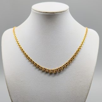 46cm Doserad Bismarcklänk i Guld 18K 14.98g